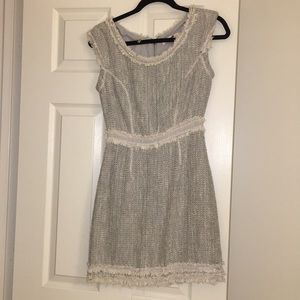 Rebecca Taylor gray tweed soft dress size 2